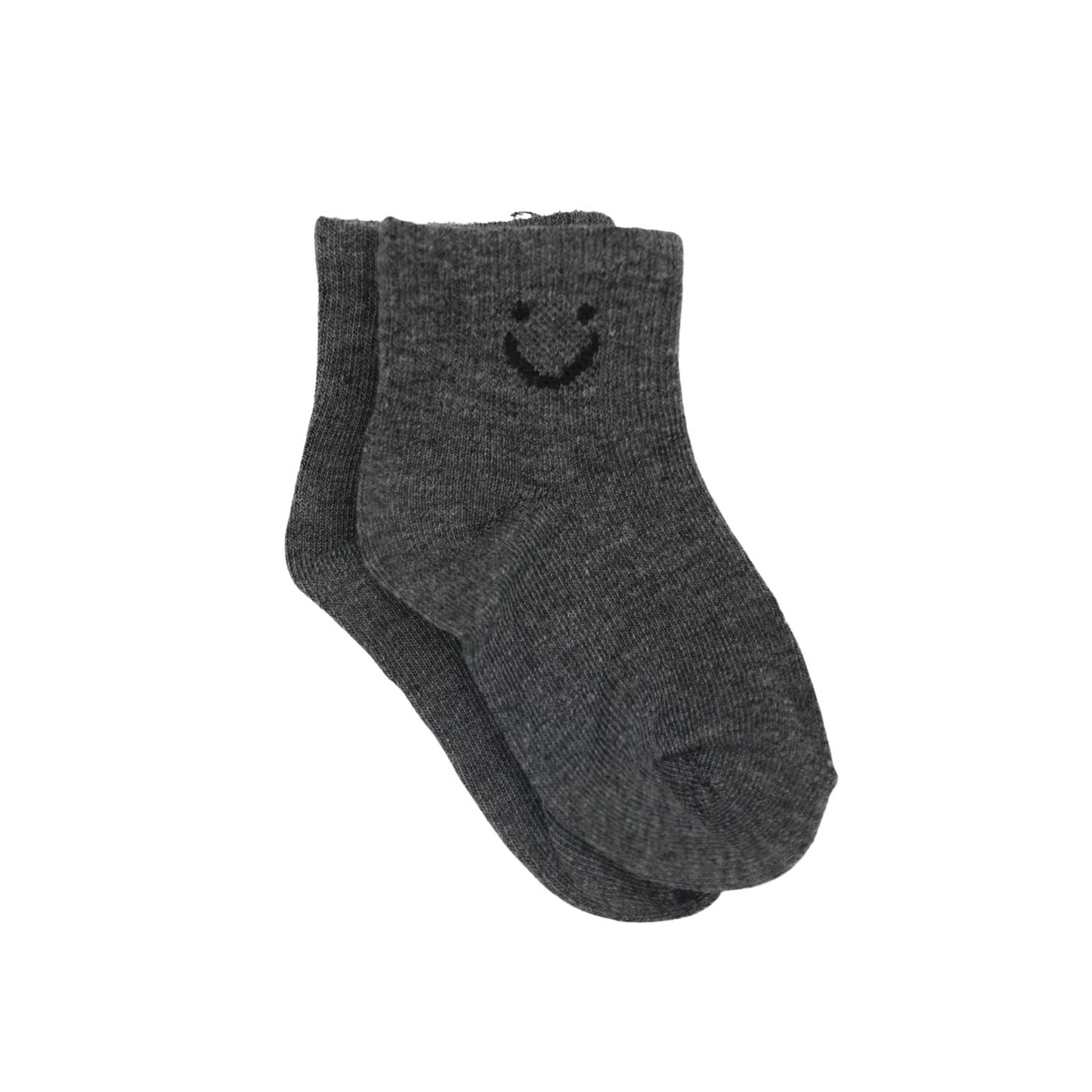 The Baby Cubby Smile Expression Socks - Dark Grey