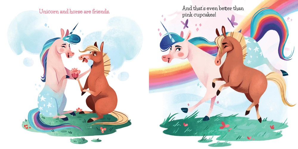 Familius Unicorn and Horse Are Friends