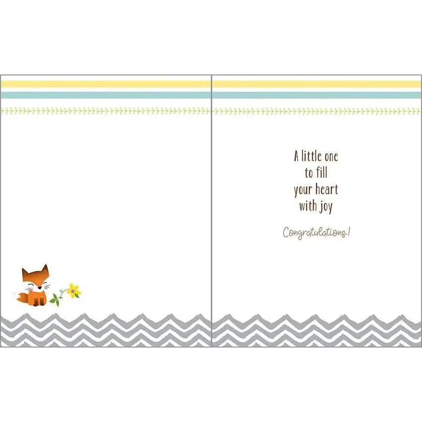 Gina B Designs Baby Greeting Card - Woodland Baby