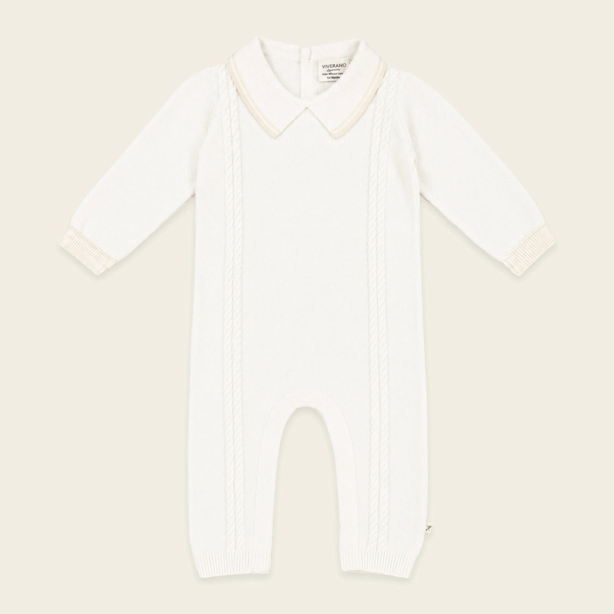 Viverano Organics Milan Knit Baby Pocket Jumpsuit (Organic Cotton)