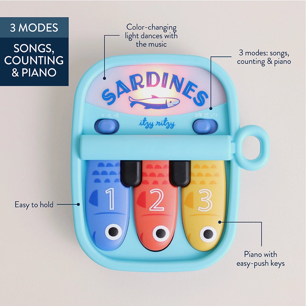 Itzy Ritzy Bitzy Tunes Sardines - Light-Up Interactive Piano Toy