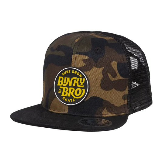 BinkyBro Kids Hat Flat Top - Camo