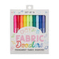 ooly Fabric Doodlers: Permanent Fabric Markers (Set of 12)