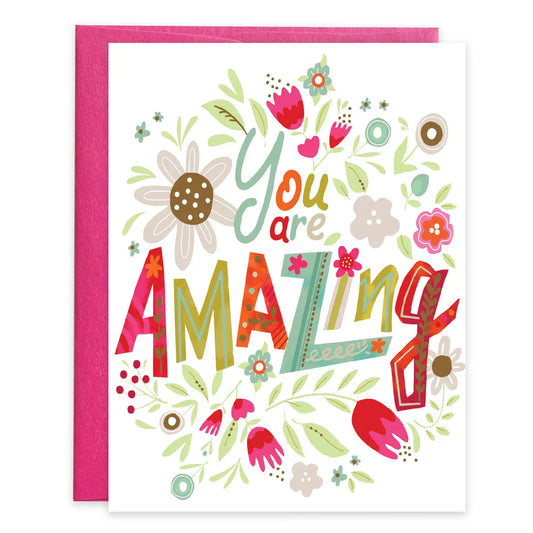 Gina B Designs Thank You Greeting Card - Amazing Flora