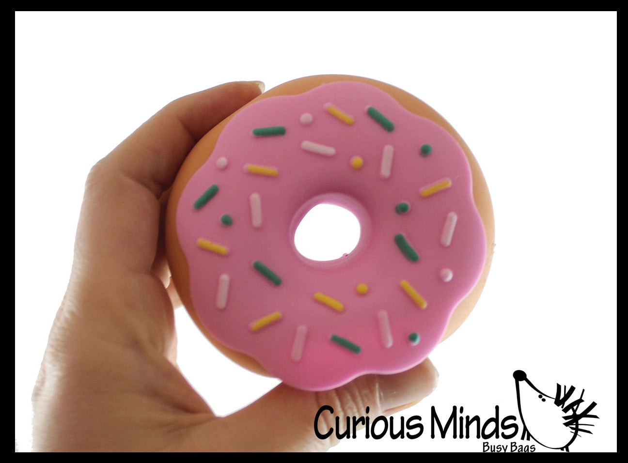 Curious Minds Toys Cute Donut Soft Doh Filled Stretch Ball Assortment