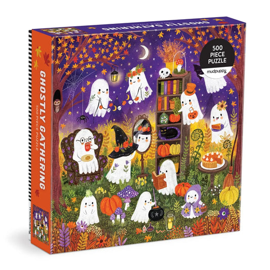 Chronicle Books Ghostly Gathering 500 Piece Family Puzzle
