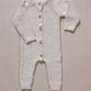 Luna and Luca Classic Purl Knit Jumpsuit - White