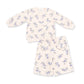 Angel Dear Sweet Hanna Floral Velour - Oversized Sweatshirt and Wide Leg Pant