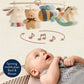 Itzy Ritzy Music & Motion Activity Gym with 4 Plush Toys