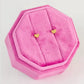 Pierced Co Heart Screw-Back Child Earrings