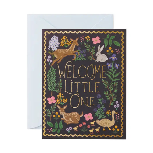 Rifle Paper Co Woodland Welcome Baby Card