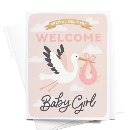 Easyhand Goods Special Delivery Welcome Baby Greeting Card