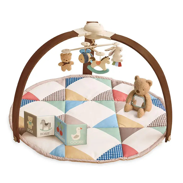 Itzy Ritzy Music & Motion Activity Gym with 4 Plush Toys