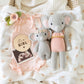 Cuddle and Kind Blush Floral Baby Elephant