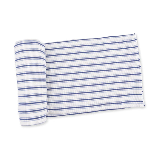 Angel Dear Vintage Stripe Blue - Swaddle Blanket