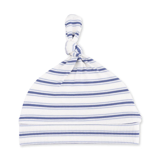 Angel Dear Vintage Stripe Blue - Knotted Hat