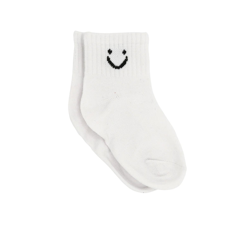 The Baby Cubby Smile Expression Socks - White