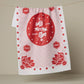 Geometry USA Cowgirl Red Tea Towel