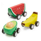 Kikkerland Design Inc Fruit-Fun Pullback Cars - Fruits