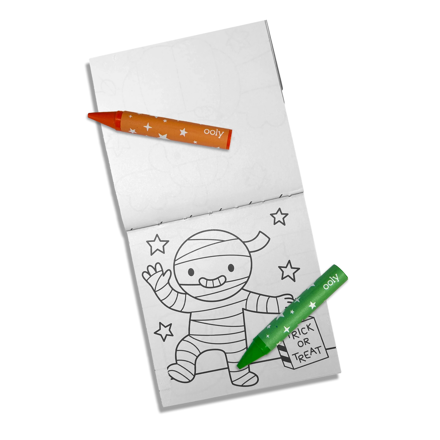 OOLY Carry-Along Coloring Book Set - Happy Haunts