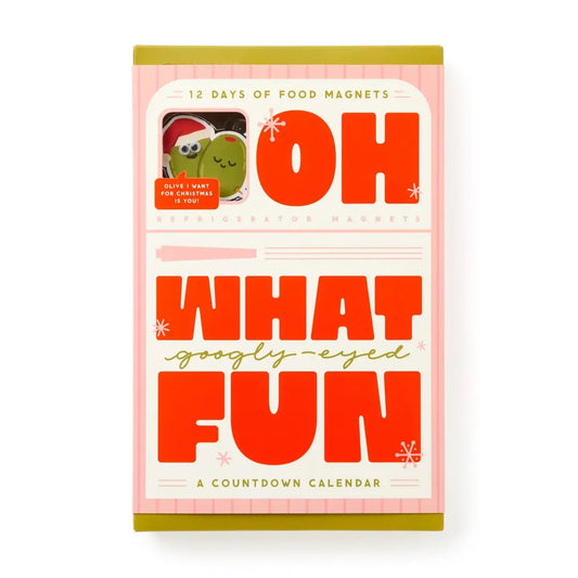 Chronicle Books Brass Monkey What Googly-Eyed Fun Magnet Countdown Calendar