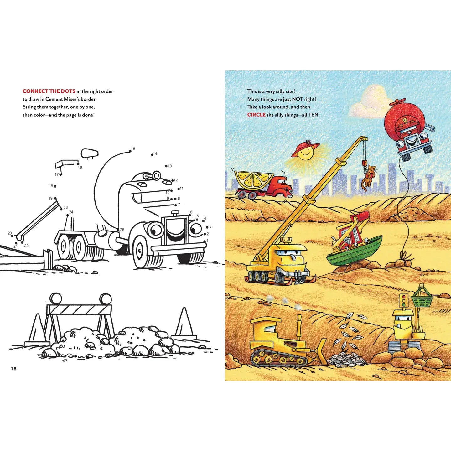 Chronicle Books Goodnight, Goodnight, Construction Site Sticker & Activity Book