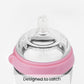 Comotomo Natural Feel Baby Bottle Double Pack 5 oz - Pink