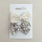 Emi Lei Alligator Clip Bow Set
