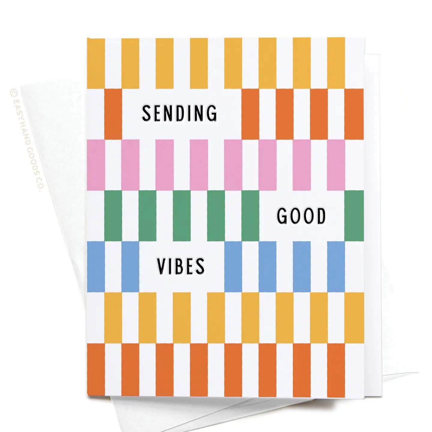 Easyhand Goods Sending Good Vibes Letterpress Greeting Card