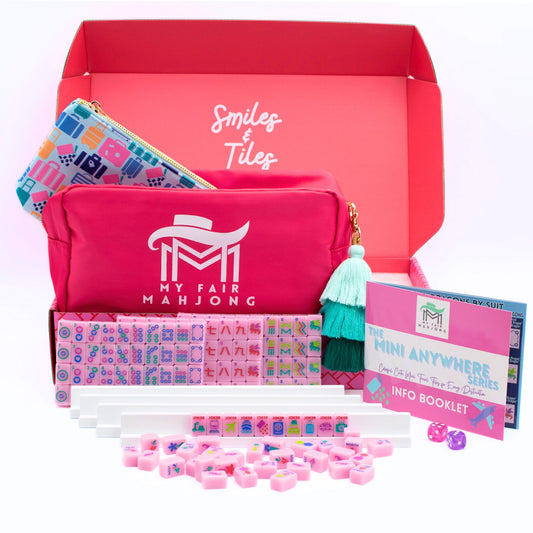 My Fair Mahjong Mini Travel Mahjong Set - Mini Anywhere Series - Pink