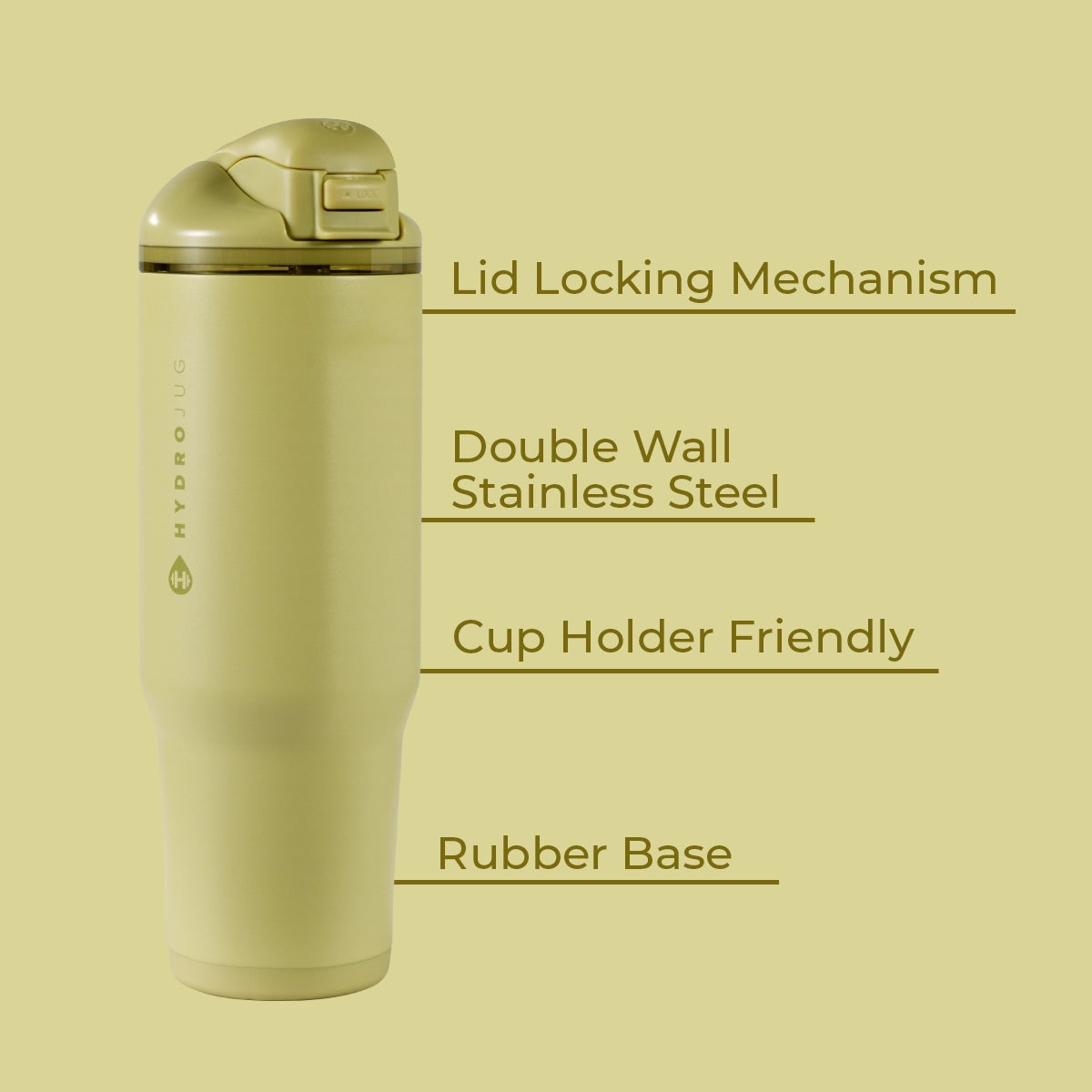 HydroJug Olive Hydrojug 32 Oz Ease2o