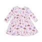 Angel Dear Football Cheer - Twirly Long Sleeve Dress with Bike Short