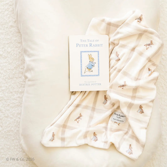 Saranoni Peter Rabbit Minkky Stretch Mini Luxe Blanket