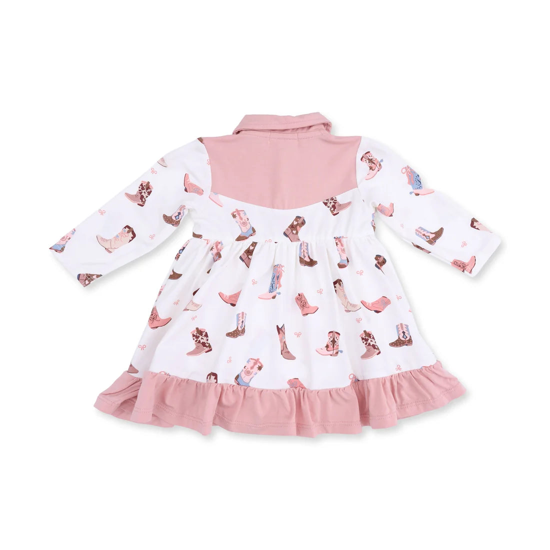 Angel Dear Buckarette Boots - Long Sleeve Cowboy Bodysuit Dress