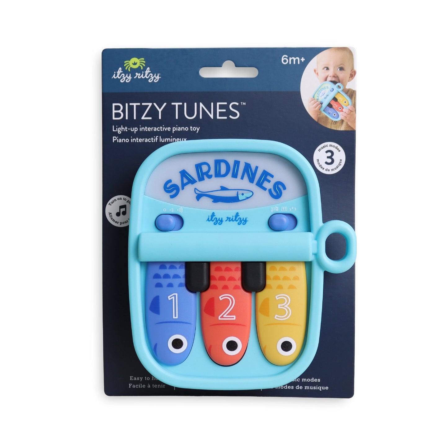 Itzy Ritzy Bitzy Tunes Sardines - Light-Up Interactive Piano Toy