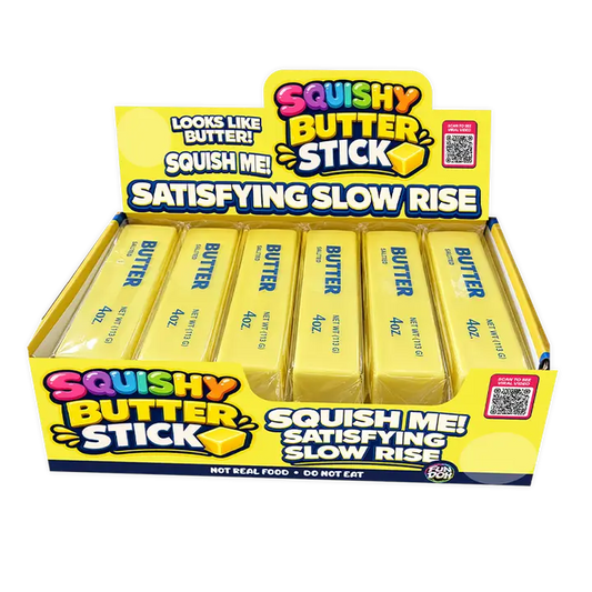 Novelty Brands Fun Doh 6-Inch Butter Stick Slow-Rise Squishy Toy - 1 Pc Random Variety