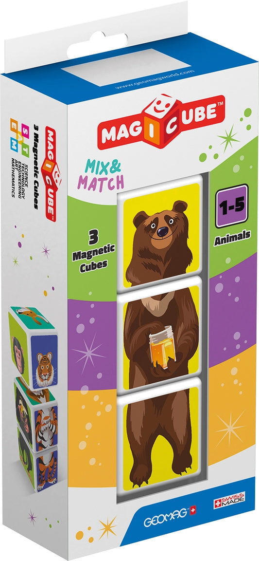 GEOMAGWORLD USA Geomag™ Magicube Mix & Match Animals Set