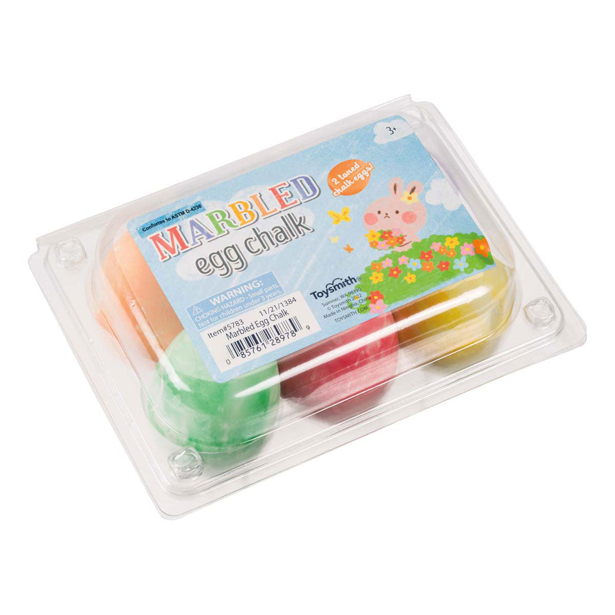 Toysmith Marbled Egg Chalk Set - 6-Pack