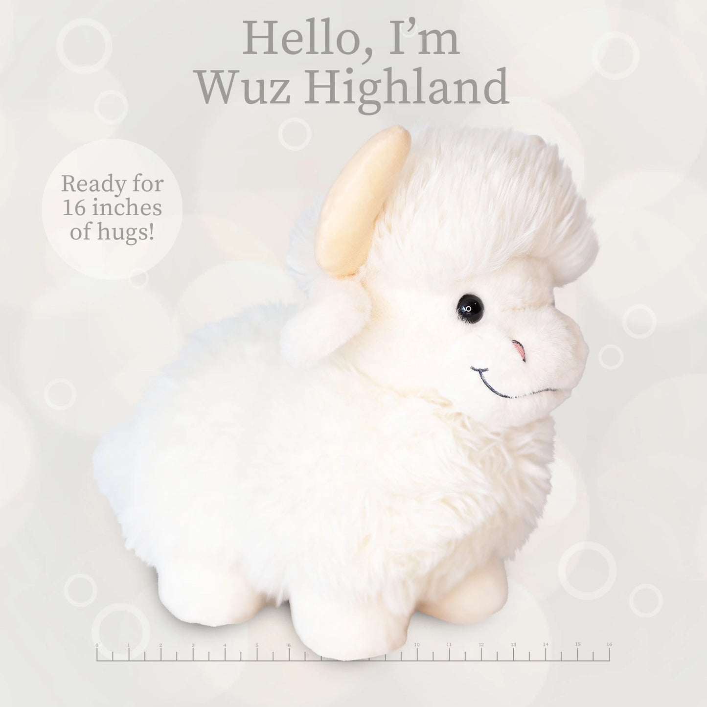 Beverly Hills Teddy Bear Company World's Softest Lushee 16 inch - Wuz Highland Cow