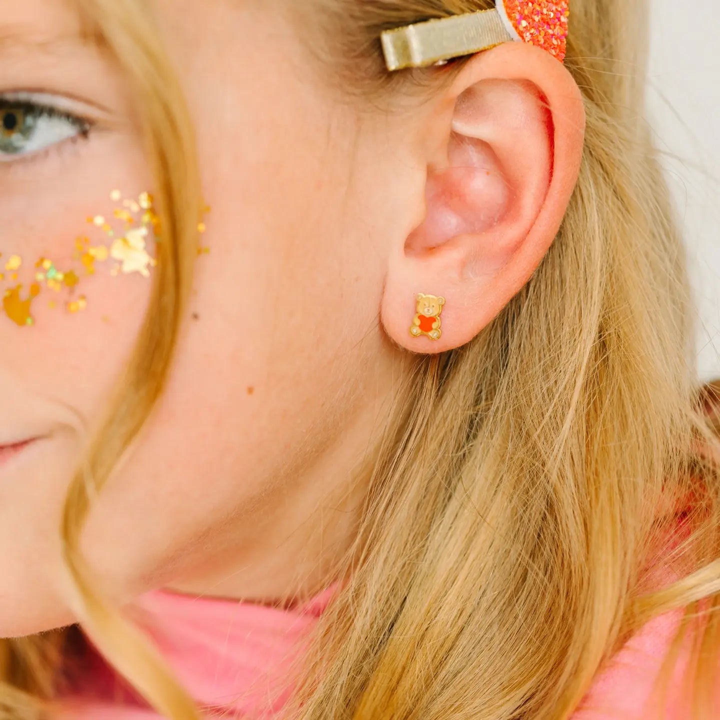 Pierced Co Teddy Bear Earrings