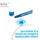 OOLY Cat Parade Twist-Up Watercolor Gel Crayons - Set of 12