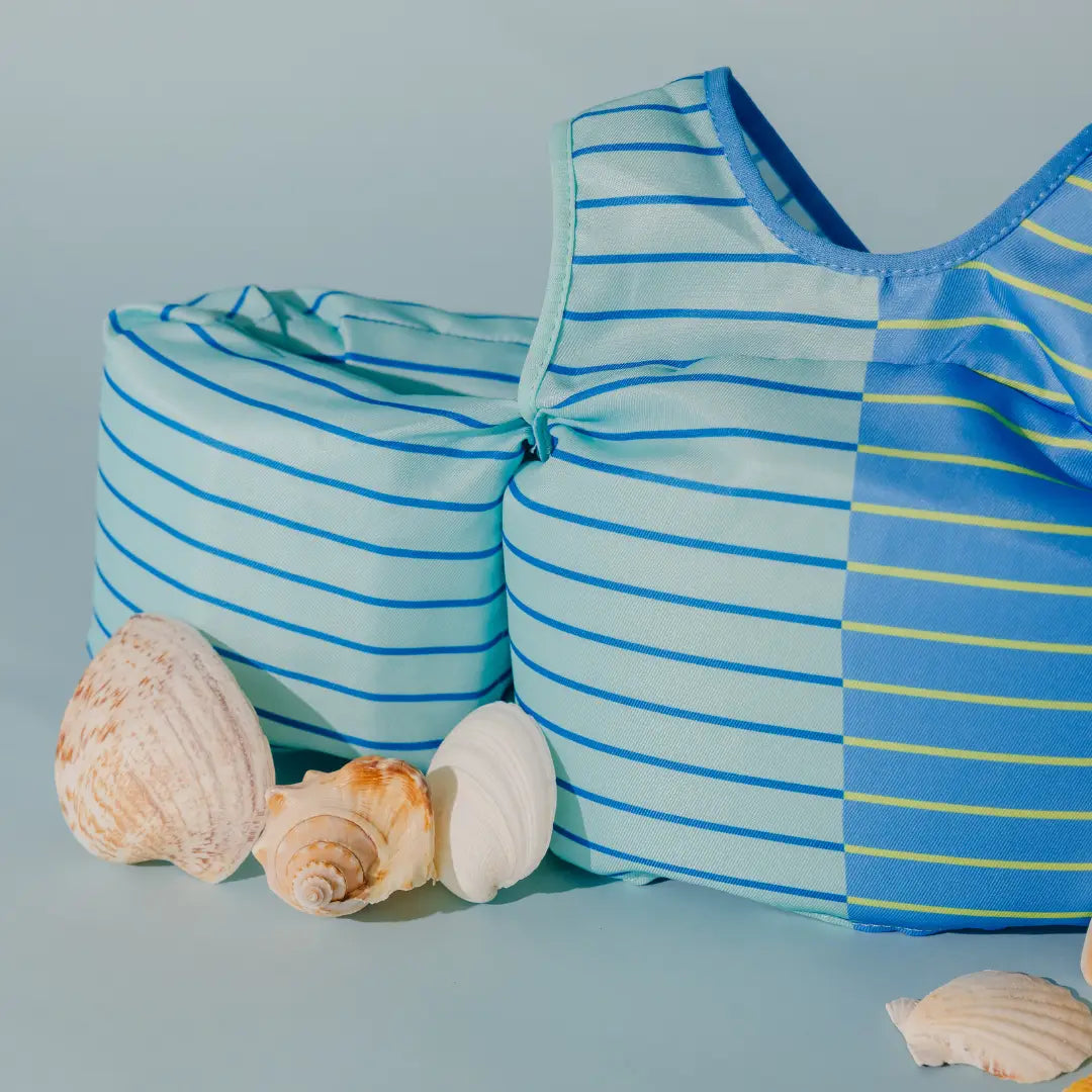 Drip Floats Blue Lemonade Stripe Kids Float