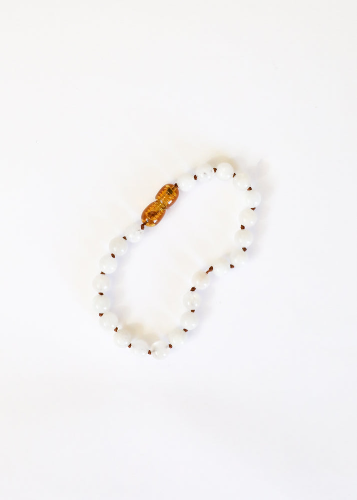 CanyonLeaf Pure Gemstone - Moonstone - Anklet or Bracelet 5"