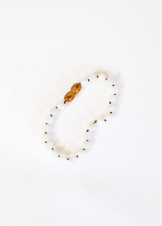 CanyonLeaf Pure Gemstone - Moonstone - Anklet or Bracelet 5"