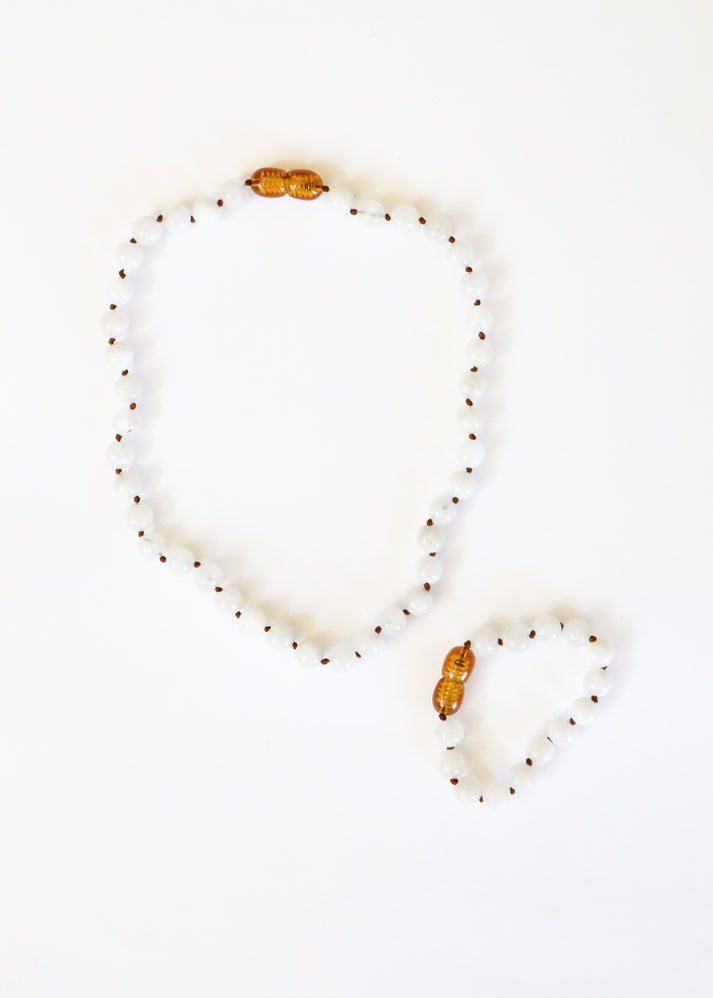 CanyonLeaf Pure Gemstone - Moonstone - Anklet or Bracelet 5"