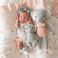 Cuddle and Kind Blush Floral Baby Elephant