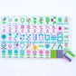 My Fair Mahjong Crystal Confetti Mahjong with a Sprinkle of Color - Purple