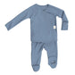 Bonsie Skin to Skin Babywear Footie - Dusty Sky