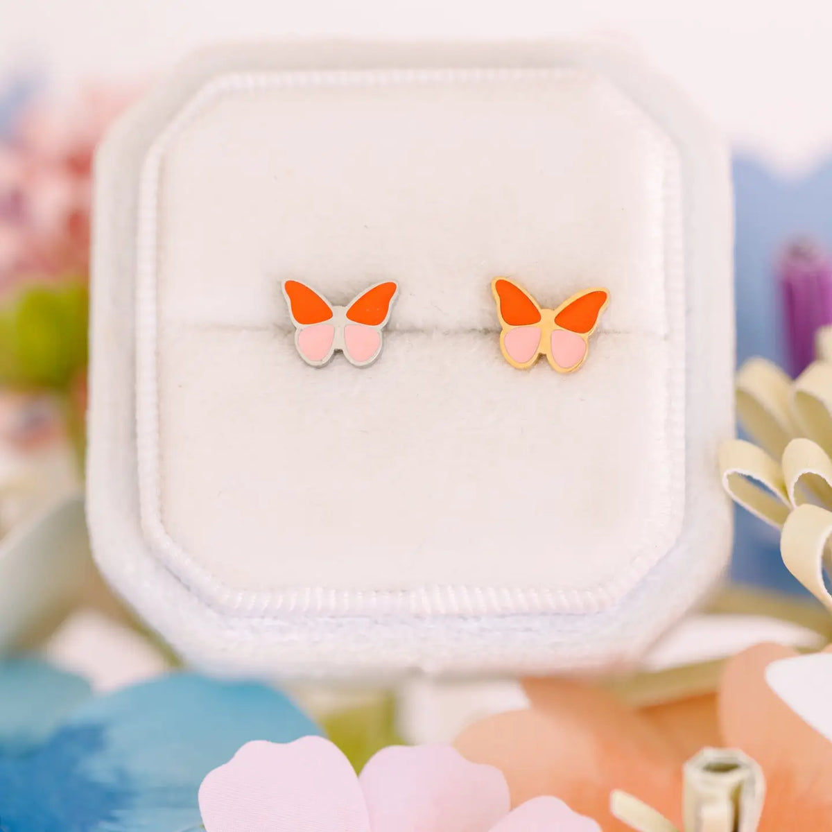 Pierced Co Silver Butterfly Colorblock