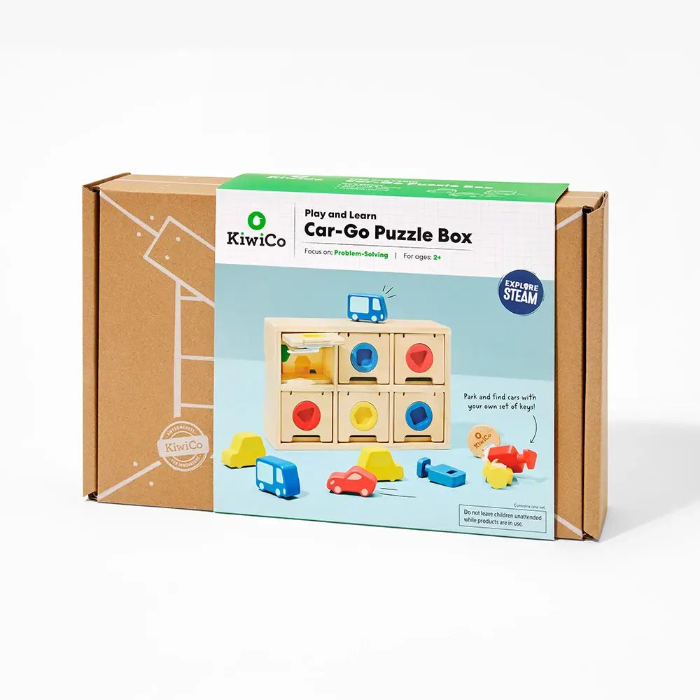 KiwiCo Inc Car-Go Puzzle Box Matching Shape Toy for Kids